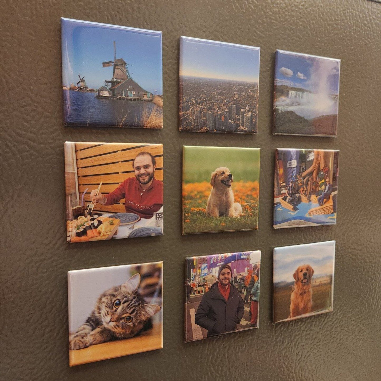 Personalised Fridge Photo Magnets 2x2 inch