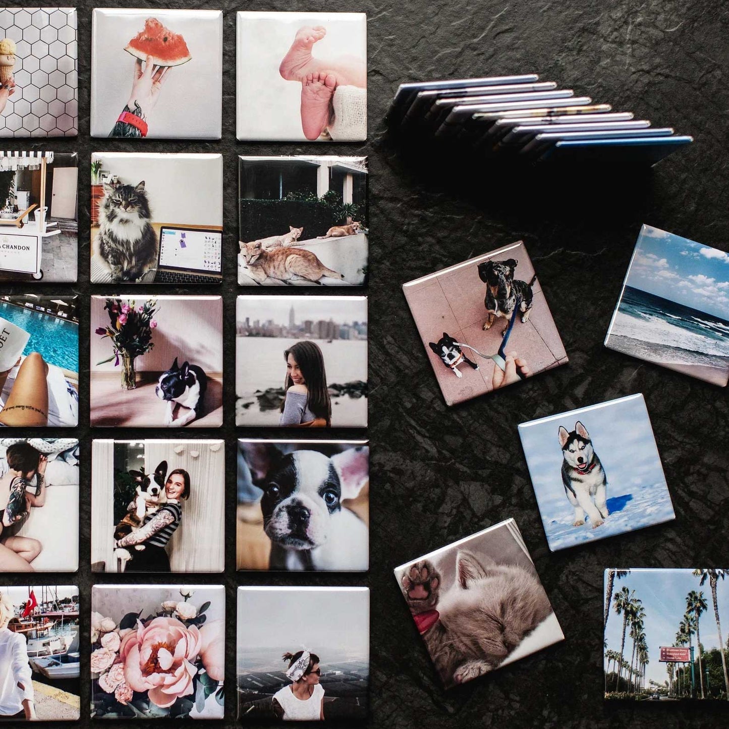 Personalised Fridge Photo Magnets 2x2 inch