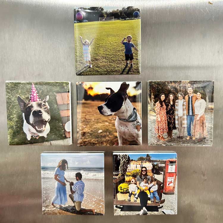 Personalised Fridge Photo Magnets 2x2 inch