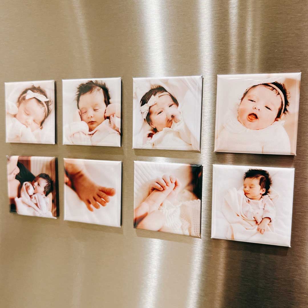 Personalised Fridge Photo Magnets 2x2 inch