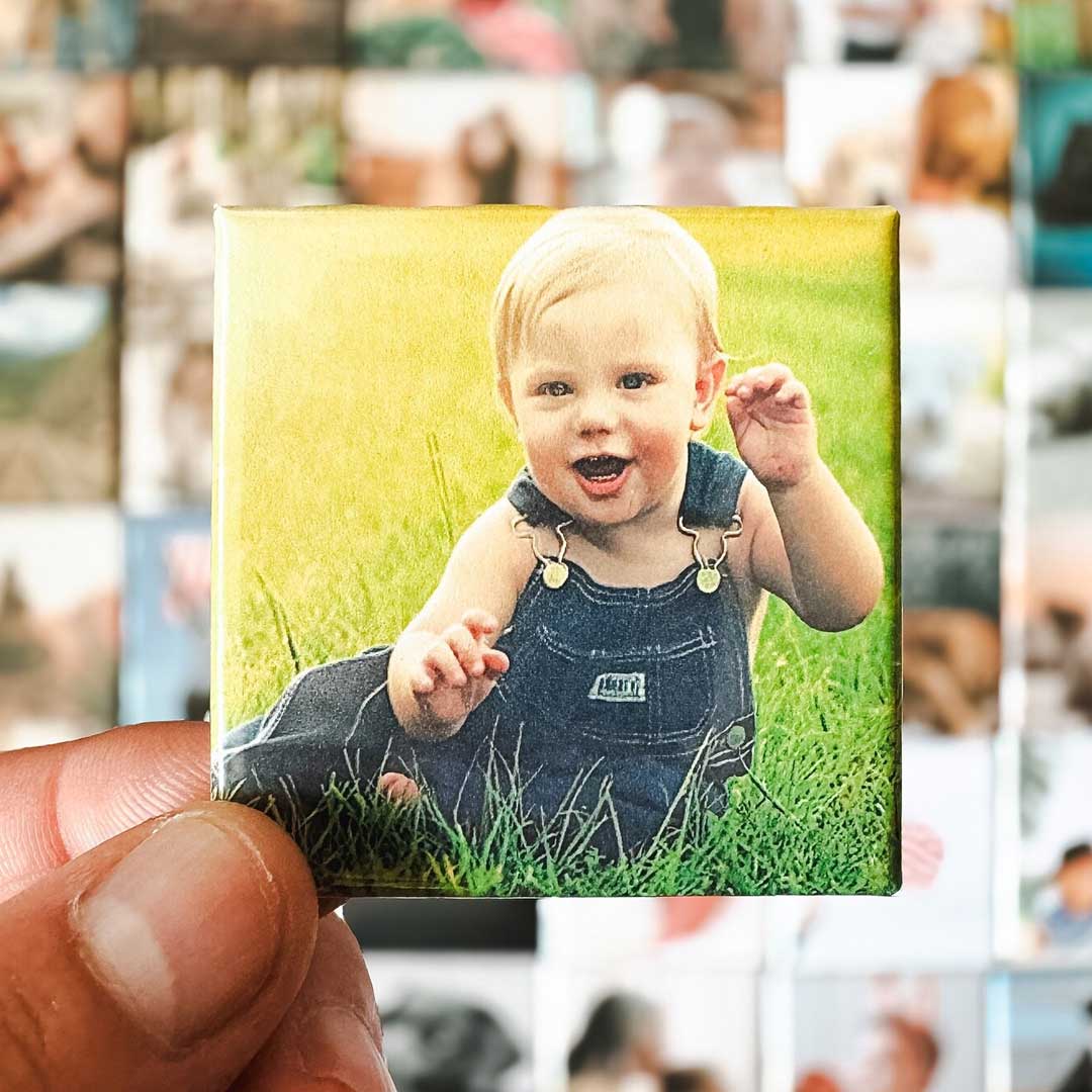 Personalised Fridge Photo Magnets 2x2 inch