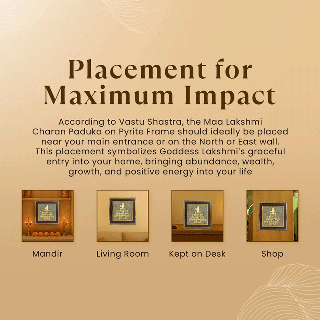Sacred Krishna Maha Mantra on Pyrite frame